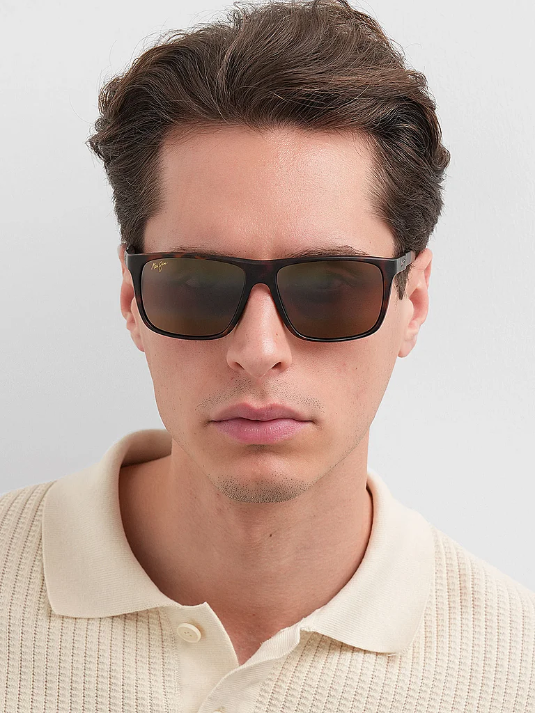 Maui Jim Lunettes De Soleil Polarisées Lehopulu Matte Dark Havana HCL® Bronze/CAT3 Homme 2